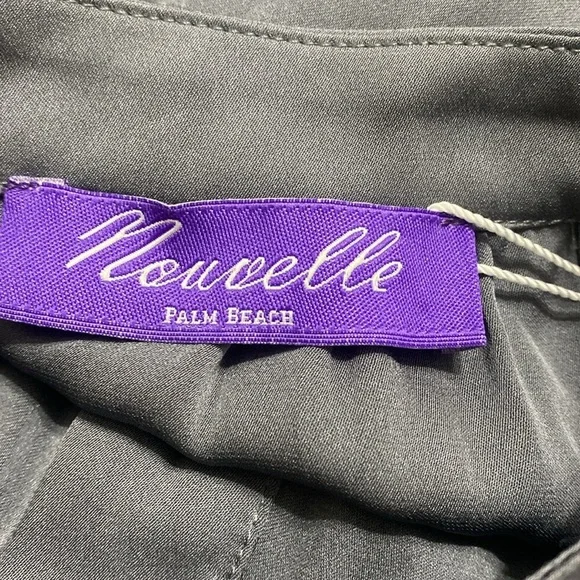 NWT NOUVELLE PALM BEACH Gray Women's Top - Picture 5 of 7